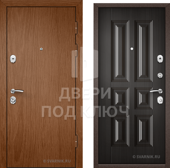 Входная утепленная дверь для дома ДПК-9690
