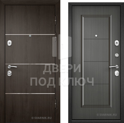 Трехконтурная металлическая входная дверь в дом ДПК-8659