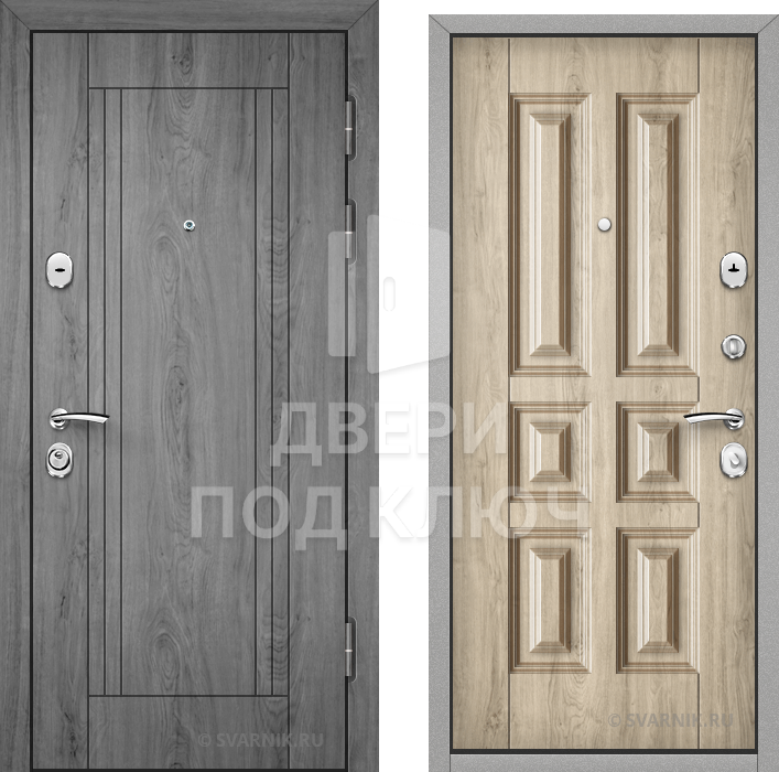 Входная вторая металлическая дверь для дачи ДПК-2536