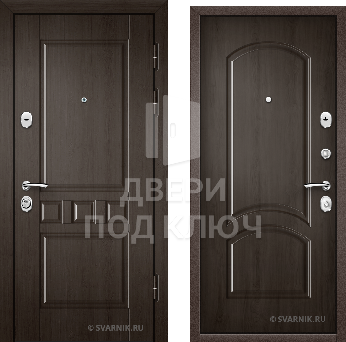Внутренняя металлическая дверь на дачу ДПК-1954