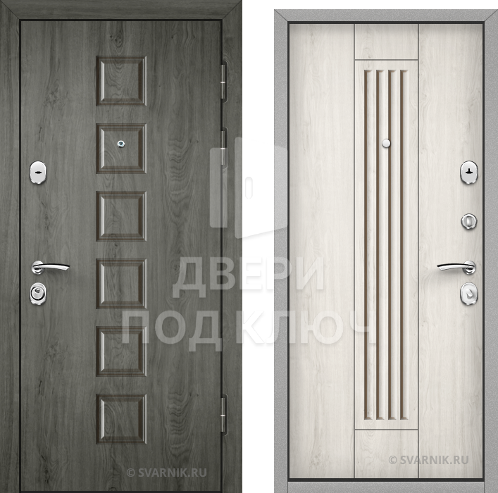 Утепленная входная дверь в дом ДПК-9738